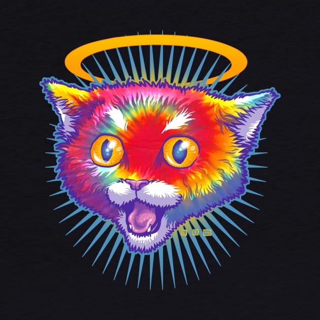 Hippie Cat Angel by cs3ink